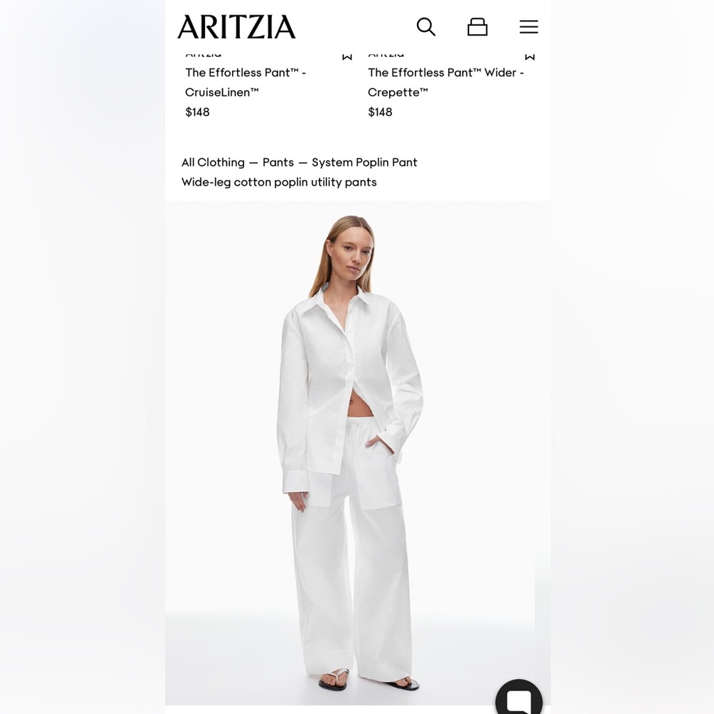 Babaton White Elastic Waist Pants